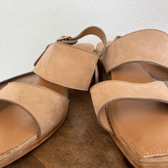 Adelante Suede The Serena Heeled Sandals Women's Size 9B - Picture 2 of 12